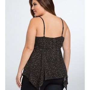 torrid Tops - Torrid leopard print babydoll challis tank top torrid Tops - Torrid leopard print babydoll challis tank top